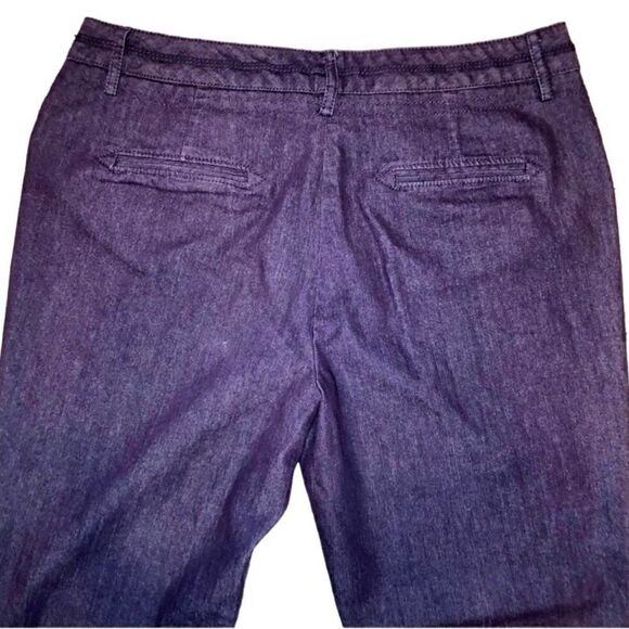 Larry Levine Dressy Ankle Length Jeans in Purple Women’s 10 - Picture 4 of 7
